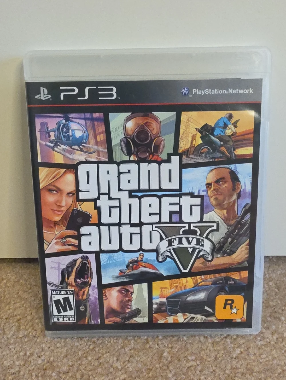Sony PS3 Grand Theft Auto V Cover Art - Multicolor